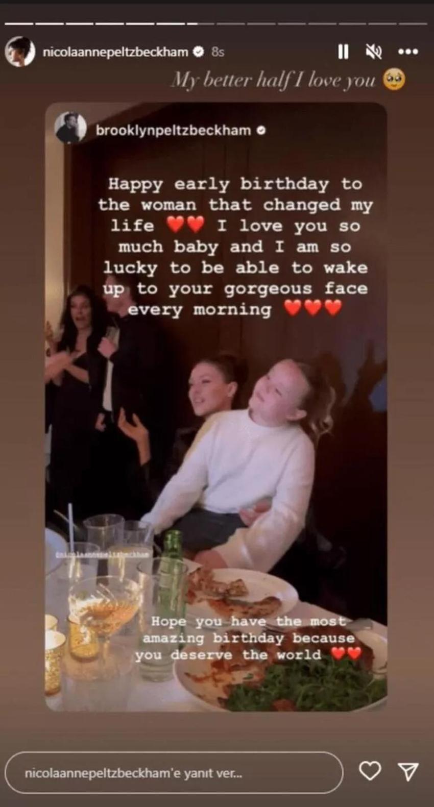 Brooklyn Beckham eşi Nicola Anne Peltz'e aşkını haykırdı!