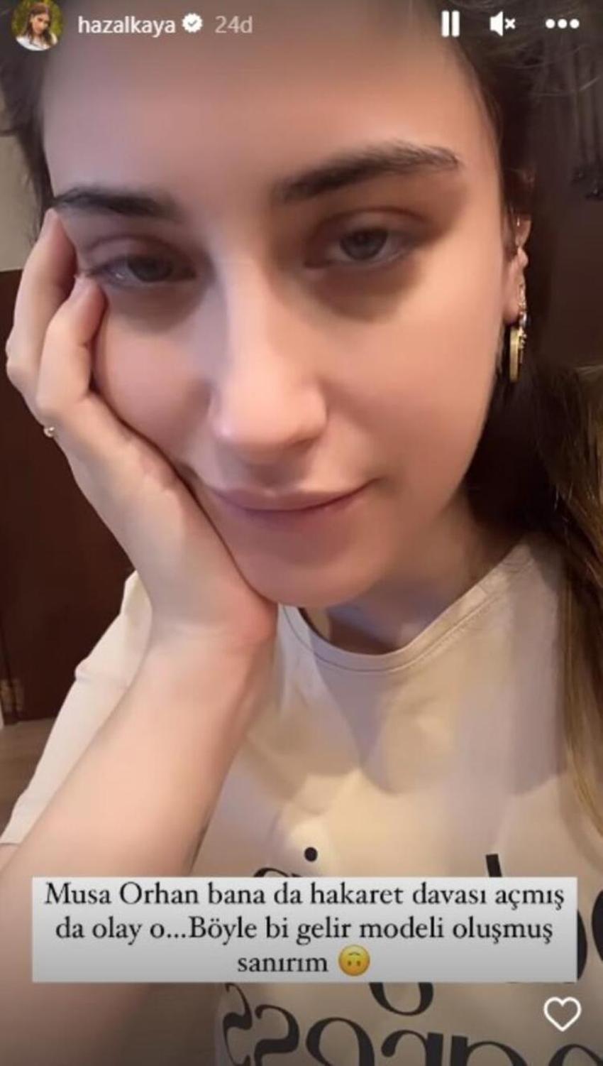Hazal Kaya Musa Orhan'a hakaretten ifade verdi!
