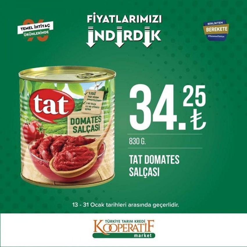 Tarım Kredi Marketlerinde büyük indirim! Birçok üründe fiyatlar düştü, tek tek açıklandı