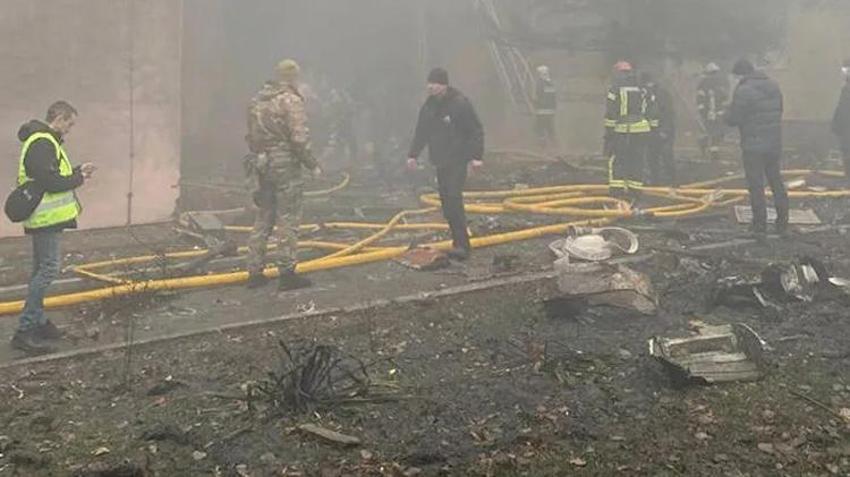 Kiev'de helikopter düştü! İçişleri bakanı hayatını kaybetti, kaza mı, suikast mi?