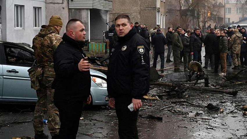 Kiev'de helikopter düştü! İçişleri bakanı hayatını kaybetti, kaza mı, suikast mi?