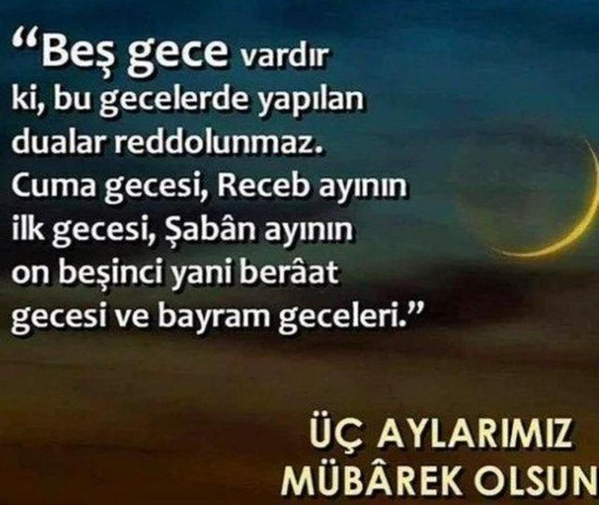 Üç aylar mesajları resimli 2023! En yeni üç aylar kutlama sözleri (Anneye, babaya, akrabaya) anlamlı üç aylar mesajları