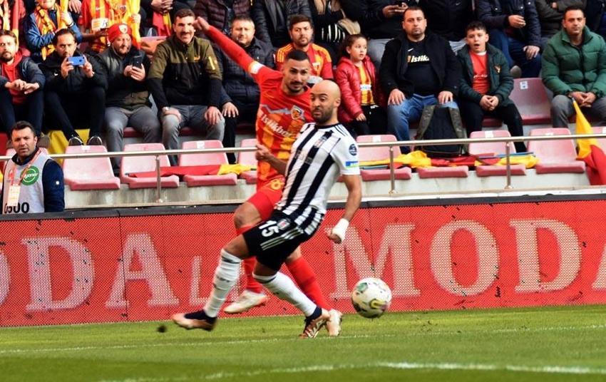 Galatasaray'dan sonra Beşiktaş'tan da müthiş seri! Kayseri'de 2 gol 1 kırmızı