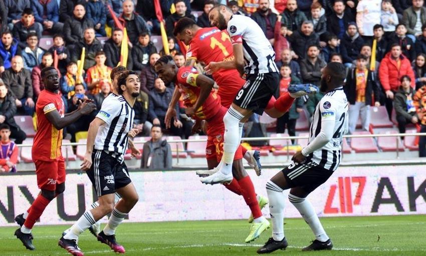 Galatasaray'dan sonra Beşiktaş'tan da müthiş seri! Kayseri'de 2 gol 1 kırmızı