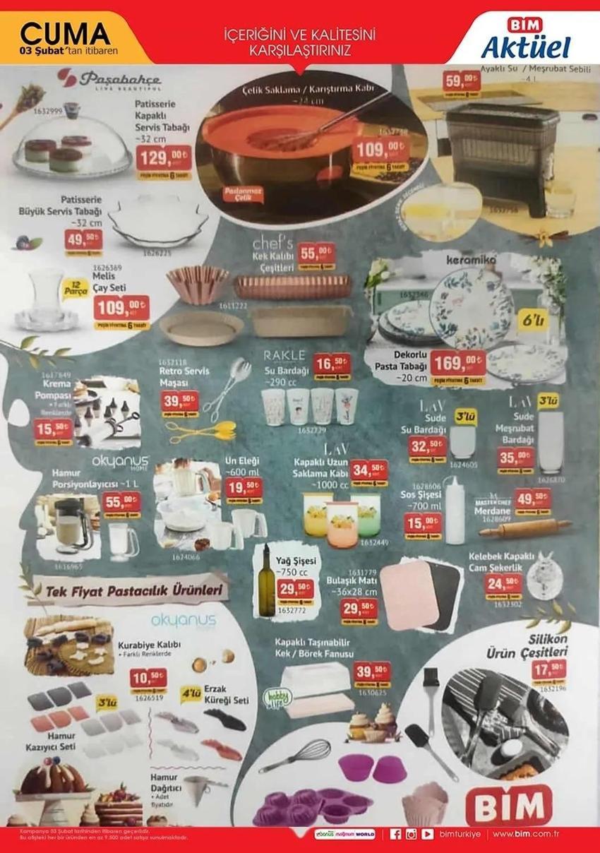 BİM 3 Şubat 2023 aktüel katalog yayınlandı! BİM aktüel ürünlerde neler var? BİM 3 Şubat katalog fiyat listesi