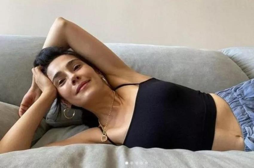 Oyuncu Funda Eryiğit'ten hamilelik pozu!