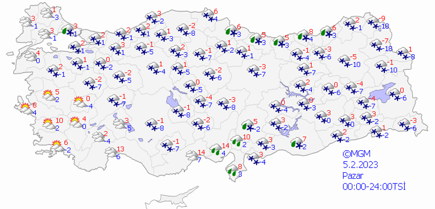 Kar ve soğuk hava dalgası başladı! Meteoroloji son dakika il il duyurdu, haritada böyle göründü