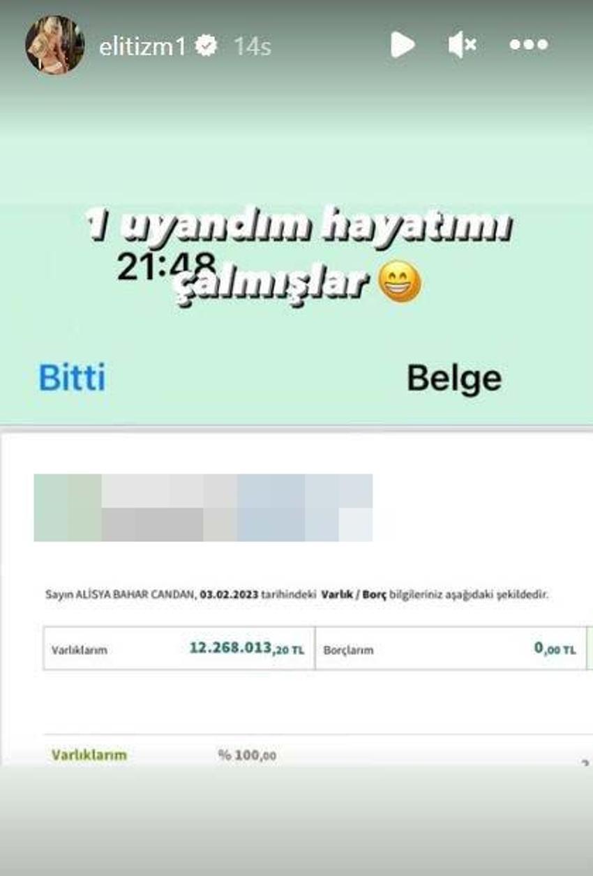 Bahar Candan'ın banka hesabındaki para şoke etti! Sosyal medyadan paylaştı