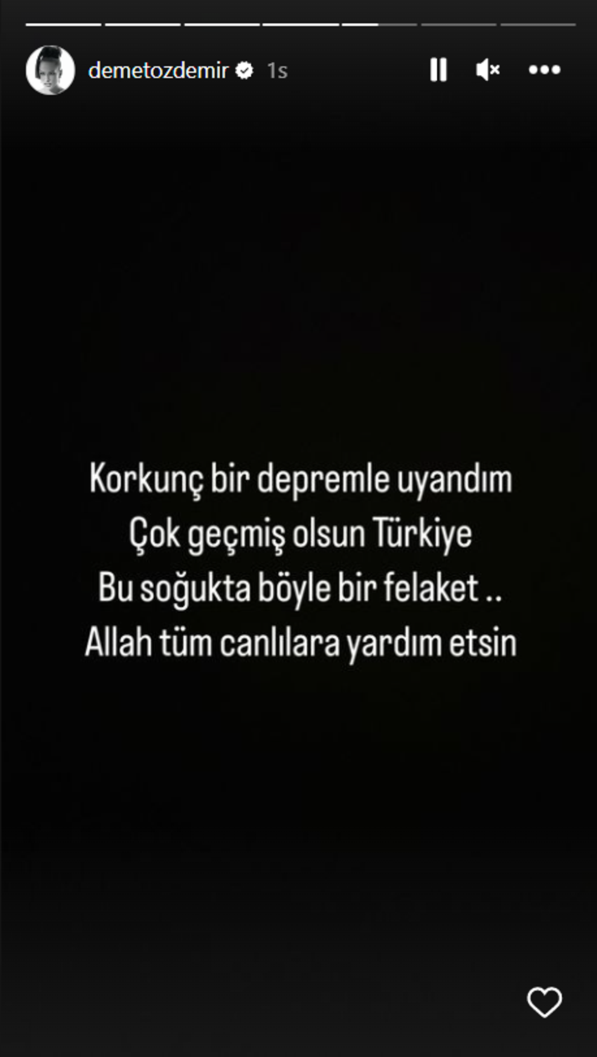 Deprem sonrası ünlülerden geçmiş olsun mesajları