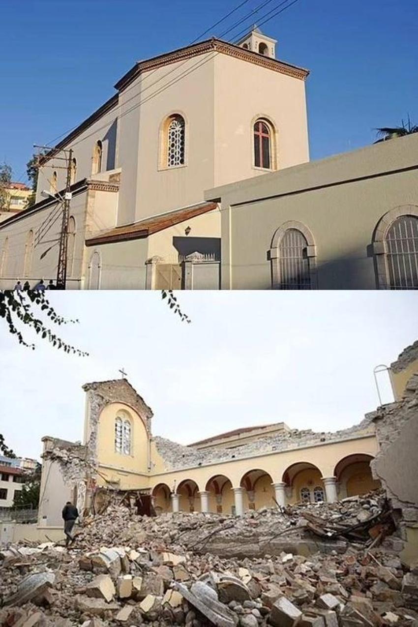 Öncesi ve sonrası: Deprem felaketinin boyutu ilk kez böyle görüntülendi!