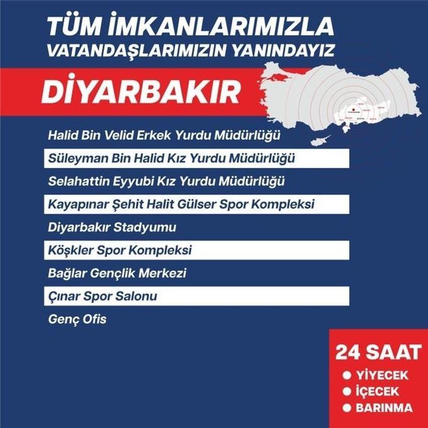 Deprem bölgesinde hizmette olan tesisler belli oldu! Kara kış gününde depremzedelere kapı açıldı