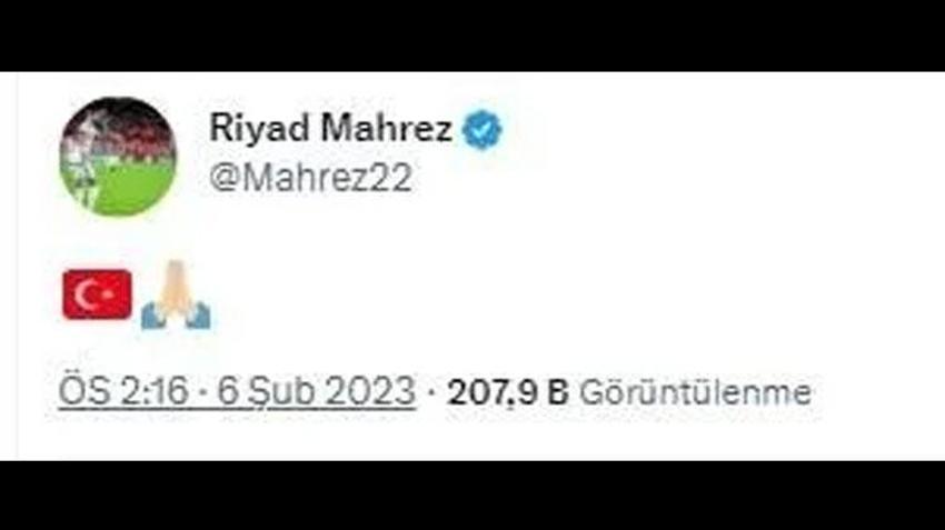 Mahrez, Modric, İcardi, Alex de Souza, Talisca... Spor camiasından Türkiye'ye deprem mesajları