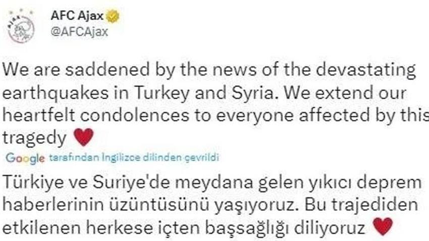 Mahrez, Modric, İcardi, Alex de Souza, Talisca... Spor camiasından Türkiye'ye deprem mesajları