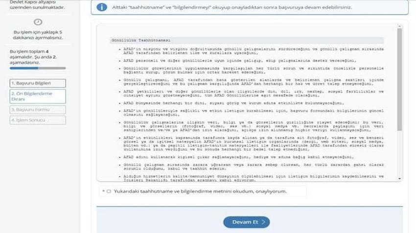 AFAD gönüllülük başvurusu nasıl olunur, AFAD gönüllüsü olma şartları ne? E-devlet AFAD gönüllülük başvuru ekranı ve görevlisi olma takibi!