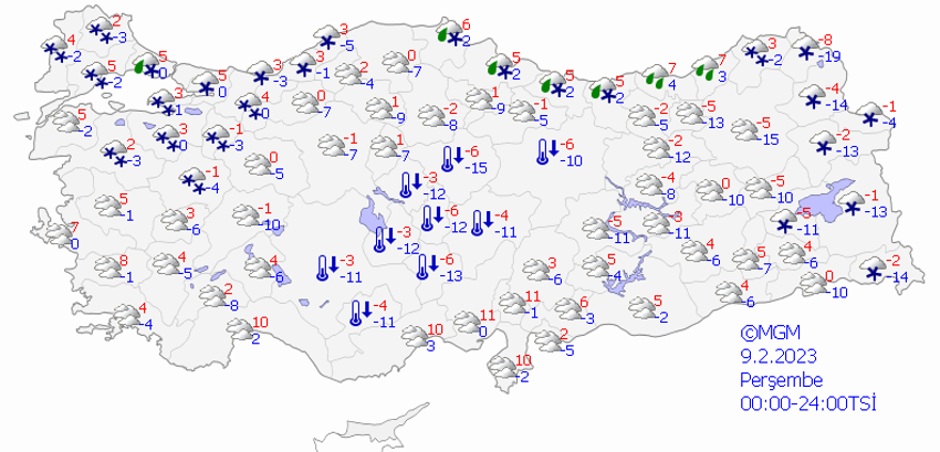 Kuvvetli kar sağanakları geliyor! Meteoroloji il il son dakika duyurdu, 43 il için uyarı