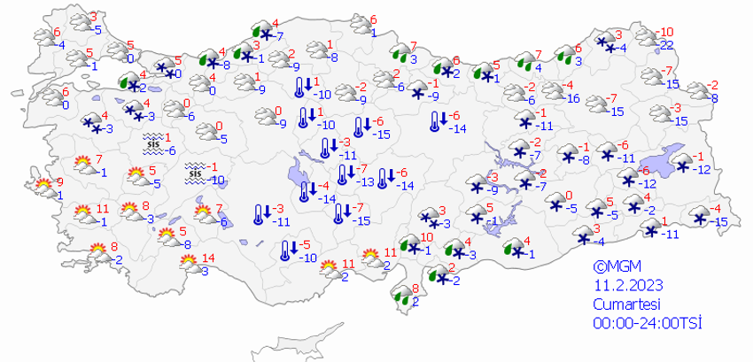 Kuvvetli kar sağanakları geliyor! Meteoroloji il il son dakika duyurdu, 43 il için uyarı