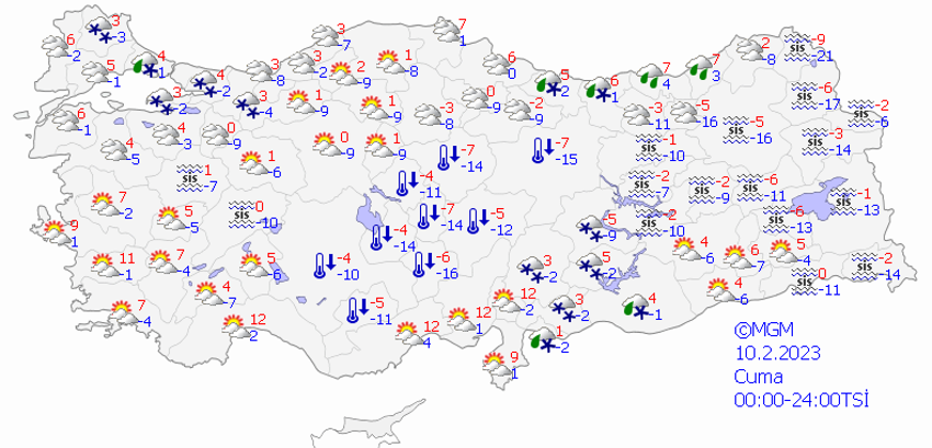 Kuvvetli kar sağanakları geliyor! Meteoroloji il il son dakika duyurdu, 43 il için uyarı