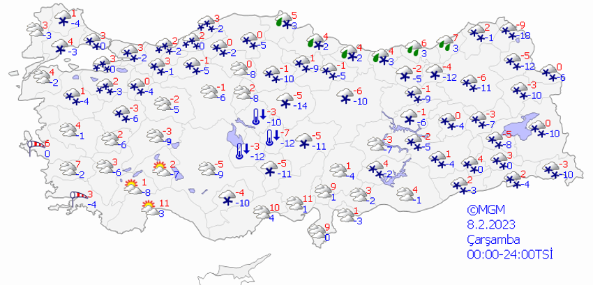 Kuvvetli kar sağanakları geliyor! Meteoroloji il il son dakika duyurdu, 43 il için uyarı