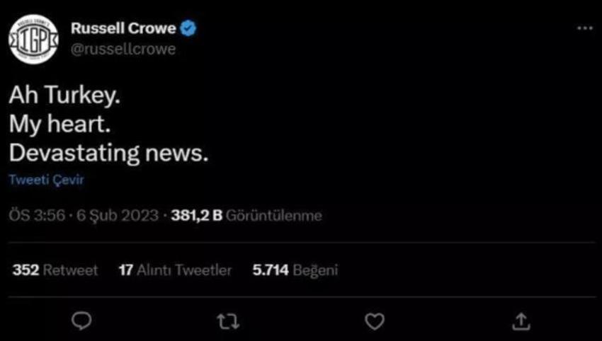 Dünyaca ünlü yıldızlardan deprem paylaşımları geldi!