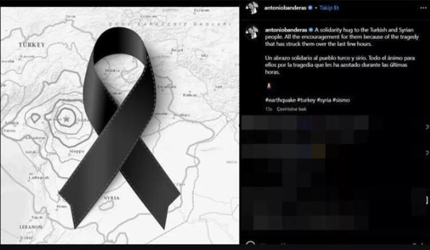 Dünyaca ünlü yıldızlardan deprem paylaşımları geldi!