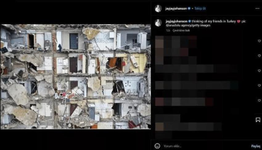 Dünyaca ünlü yıldızlardan deprem paylaşımları geldi!
