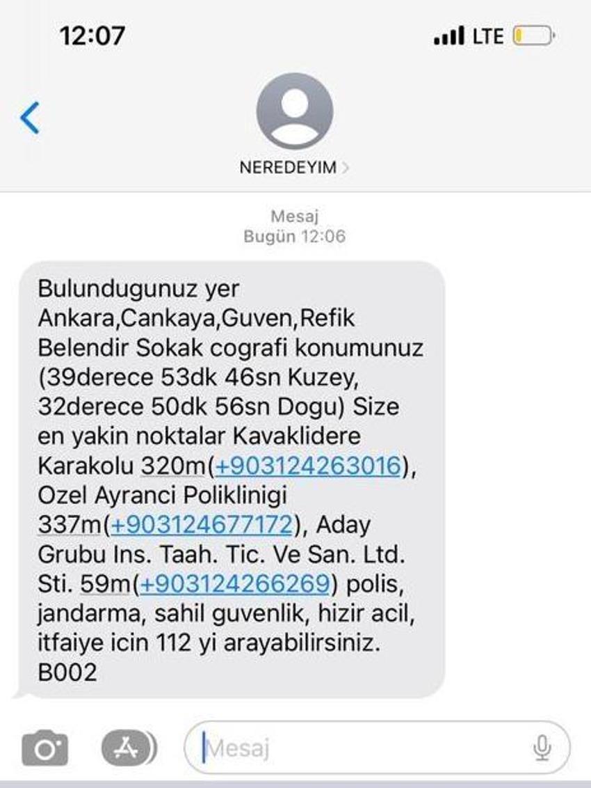Neredeyim 7777 nedir, doğru mu? Şu an neredeyim konum gönderiyor mu, deprem sonrası neredeyim yazıp konumumu göster yetkililere gidiyor mu?