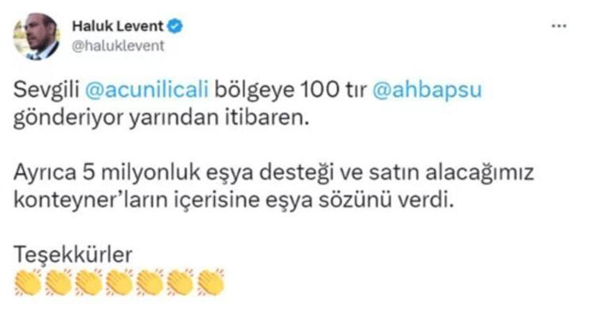 Acun Ilıcalı'dan deprem bölgesine destek!