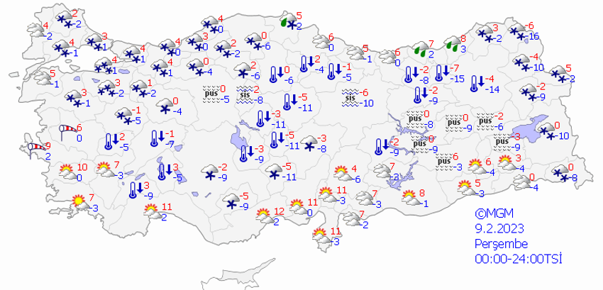 Yeni kar yağışı ve fırtına uyarısı! Meteoroloji son dakika il il duyurdu, sıcaklık eksi 7'ye düşecek