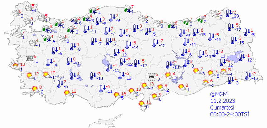 Yeni kar yağışı ve fırtına uyarısı! Meteoroloji son dakika il il duyurdu, sıcaklık eksi 7'ye düşecek
