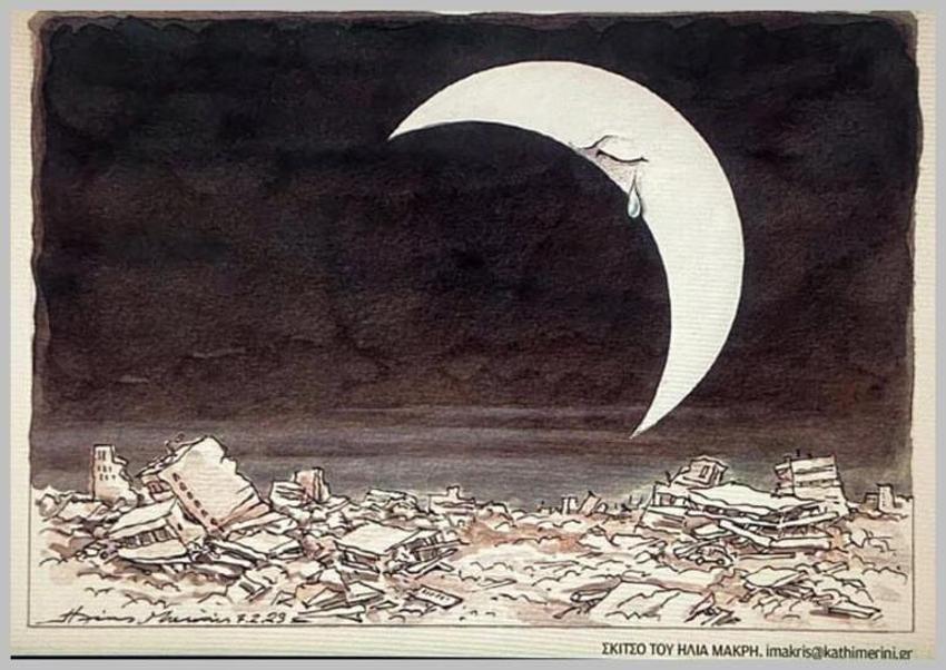 Charlie Hebdo'nun skandal deprem karikatürüne en güzel cevap Yunanistan'dan geldi!
