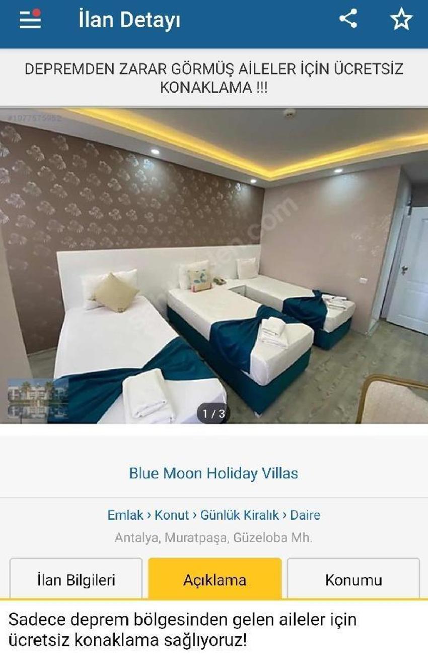 Kiralık evler depremzedeler için ücretsiz ilana dönüştü
