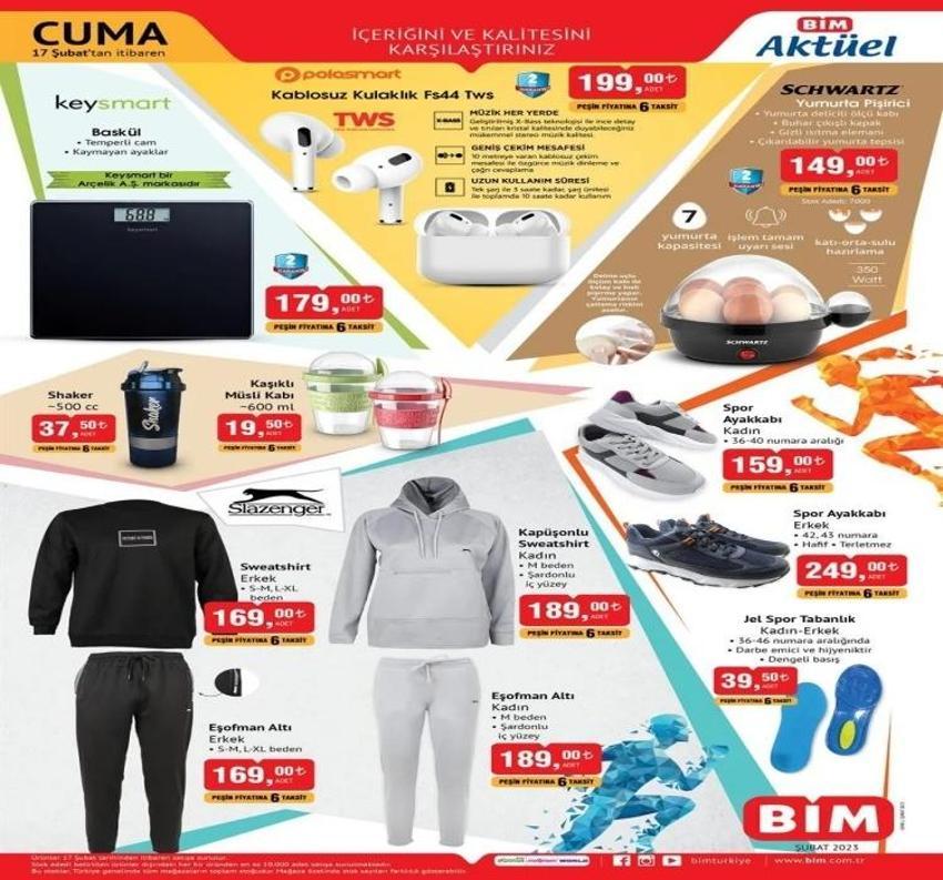 BİM 17 Şubat 2023 katalog yayınlandı! BİM deprem haftası katalogunda ısıtıcı, eşofman, ayakkabılar indirim listesinde