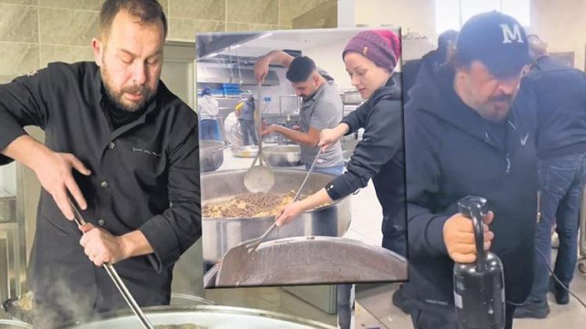Ünlü şefler, ekipleriyle deprem bölgesine koştu
