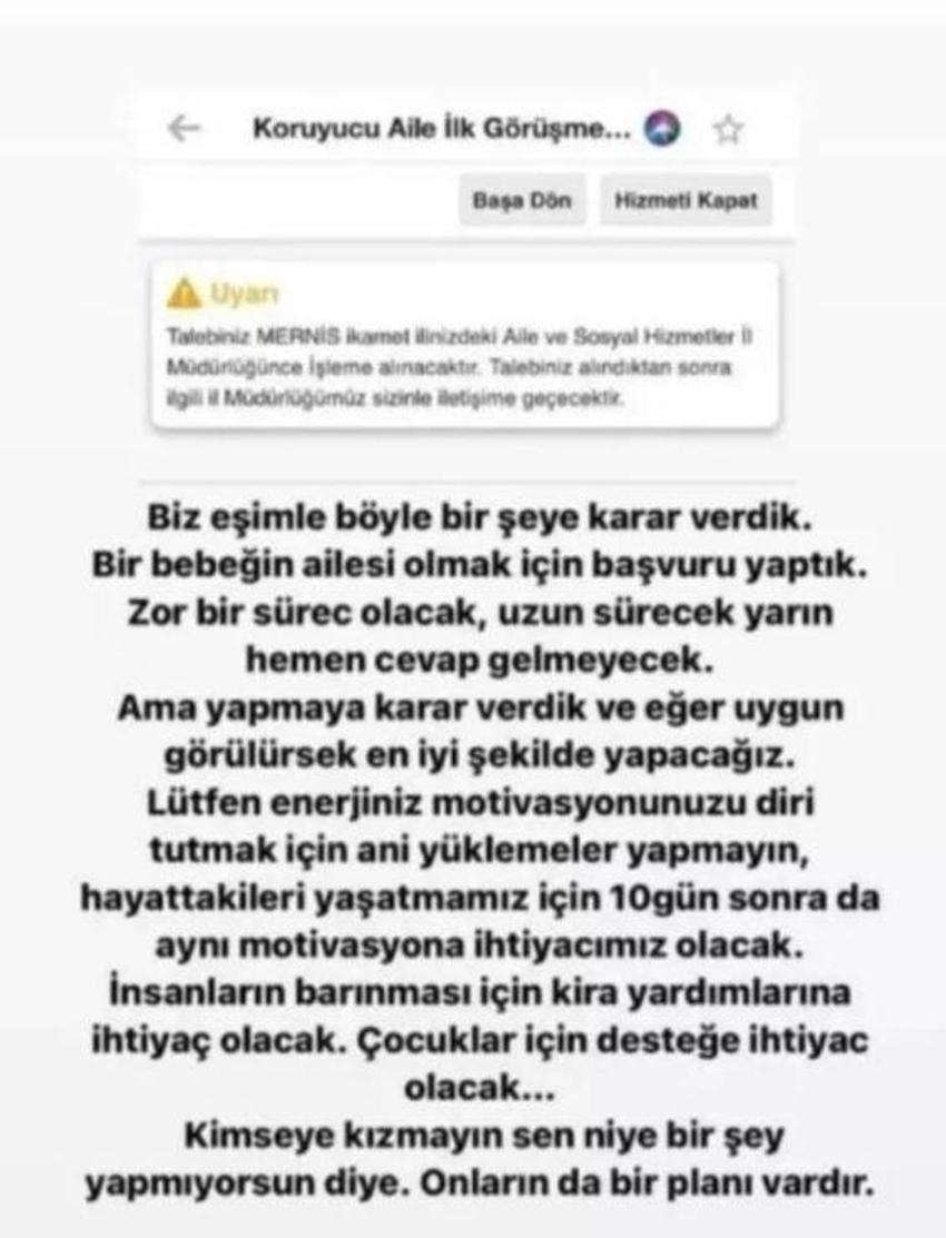 Hande Erçel'in ablası Gamze Erçel ve eşinden anlamlı hareket! Başvuru yaptılar