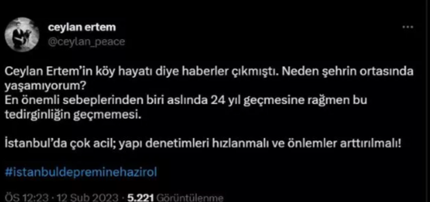 Ceylan Ertem'in İstanbul'dan kaçma sebebi belli oldu!