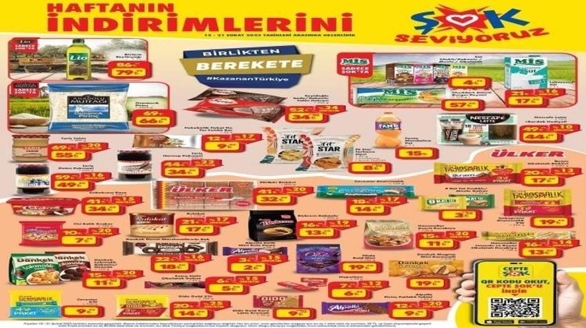 15 Şubat ŞOK aktüel katalog 2023 yayınlandı! İndimli ürünler listesinde zeytinyağı 79 TL , tuvalet kağıdı 83 TL
