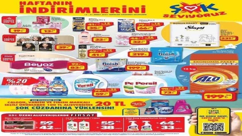15 Şubat ŞOK aktüel katalog 2023 yayınlandı! İndimli ürünler listesinde zeytinyağı 79 TL , tuvalet kağıdı 83 TL