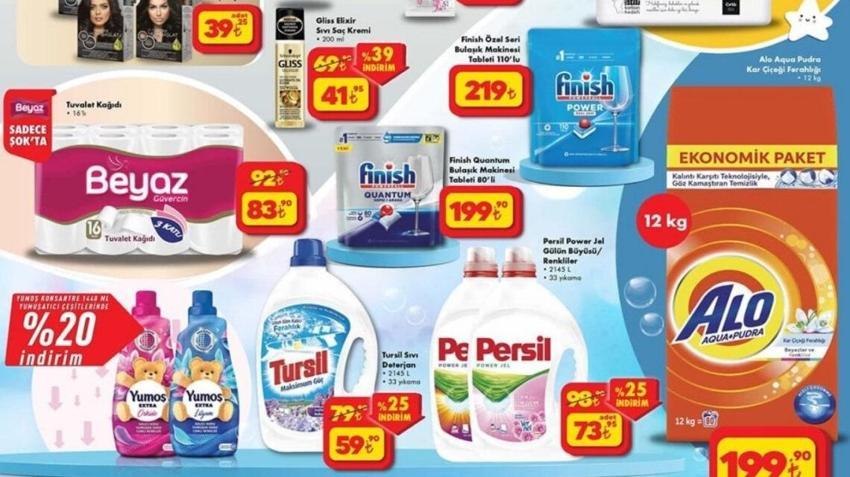 15 Şubat ŞOK aktüel katalog 2023 yayınlandı! İndimli ürünler listesinde zeytinyağı 79 TL , tuvalet kağıdı 83 TL