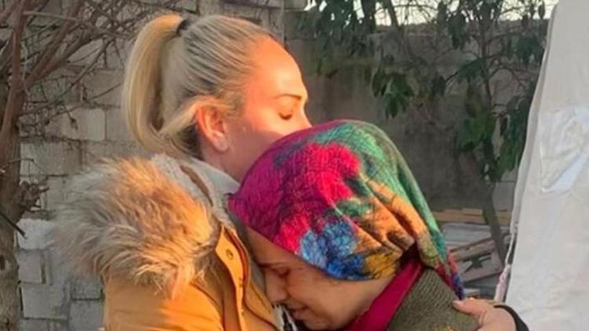 Nagihan Karadere depremzedelerle buluştu! 'İçimiz yangın yeri'
