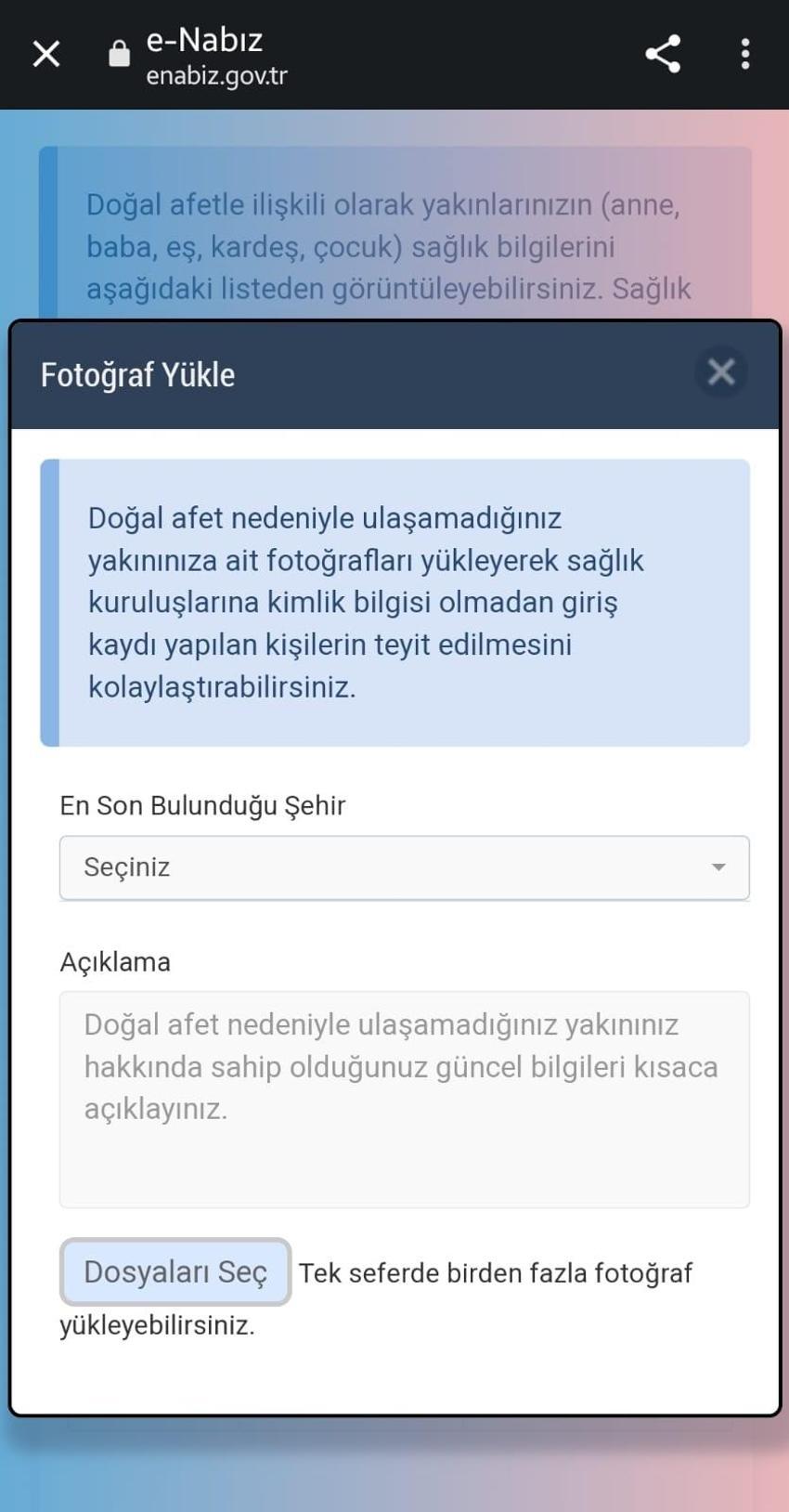 e-Nabız'da yeni özellik: 'Fotoğrafla arama' ekranı açıldı