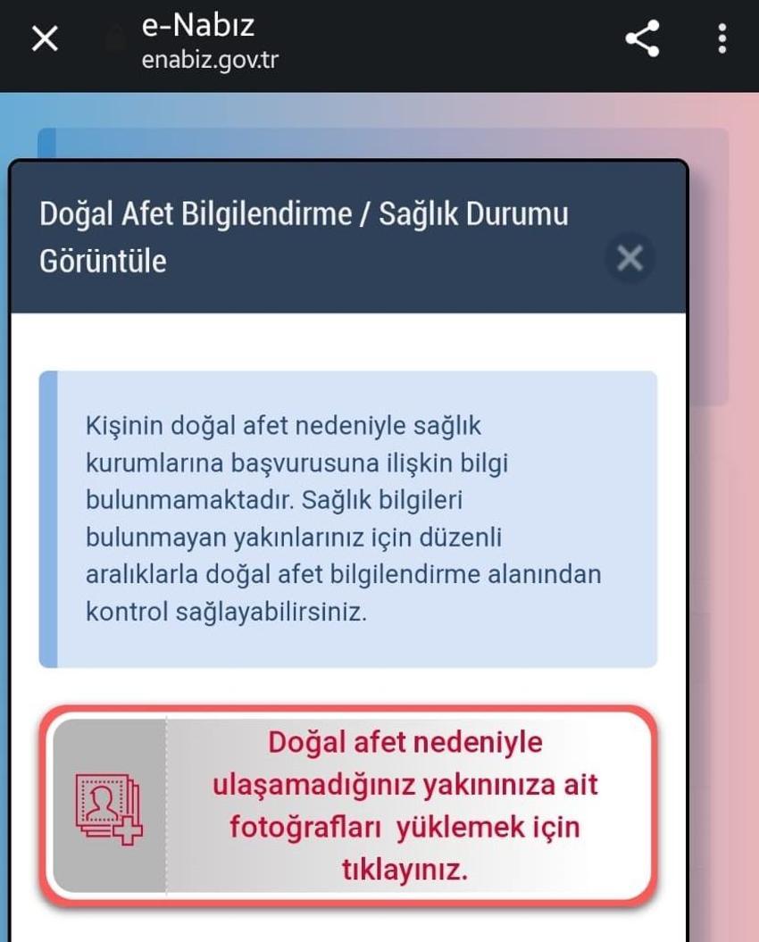 e-Nabız'da yeni özellik: 'Fotoğrafla arama' ekranı açıldı
