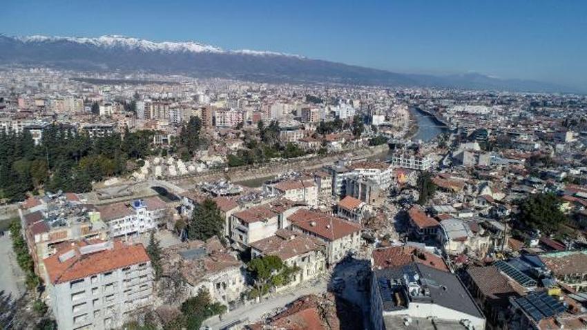 Antakya'daki büyük yıkım dron ile görüntülendi  