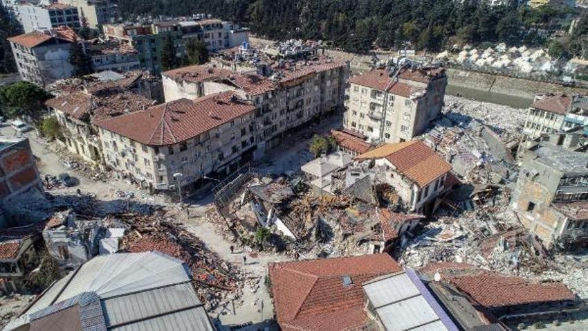 Antakya'daki büyük yıkım dron ile görüntülendi  