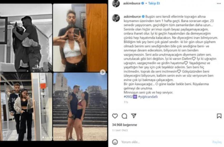 Aşkım Burçe depremde sevgilisini kaybetmişti! 'Bir gün kavuşacağız, o güne kadar bekle beni'