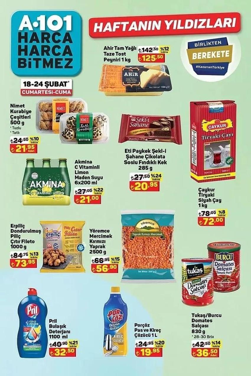 A101 25 Şubat katalog 2023 yayınlandı! İndirimli ürünler listesi... 8'li tuvalet kağıdı 45 TL, 830 Gr Salça 36 TL
