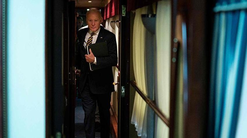 Biden'ın trenle 'gizli' Ukrayna yolculuğu! Putin'den misilleme, dünyaya ilan etti