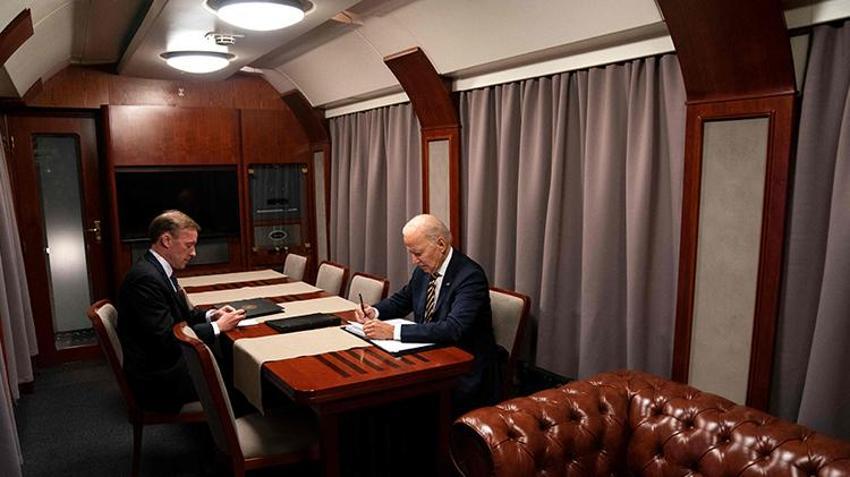 Biden'ın trenle 'gizli' Ukrayna yolculuğu! Putin'den misilleme, dünyaya ilan etti