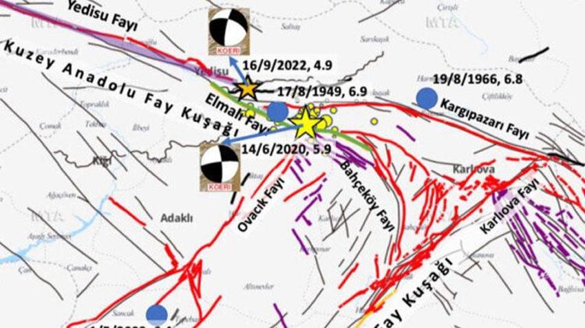 Yedisu fayı nereden geçiyor, hangi iller etkiler? Yedisu fay hattı nerede, kaç km, en zon ne zaman kırıldı? Fay hattı haritası!