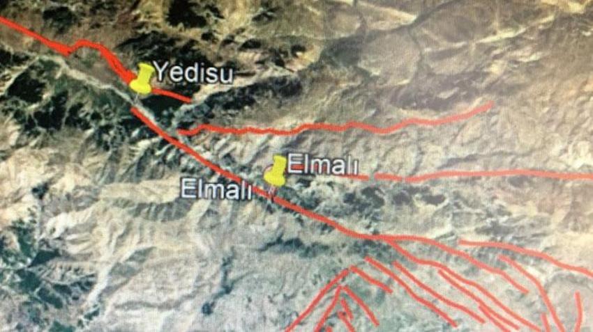 Yedisu fayı nereden geçiyor, hangi iller etkiler? Yedisu fay hattı nerede, kaç km, en zon ne zaman kırıldı? Fay hattı haritası!