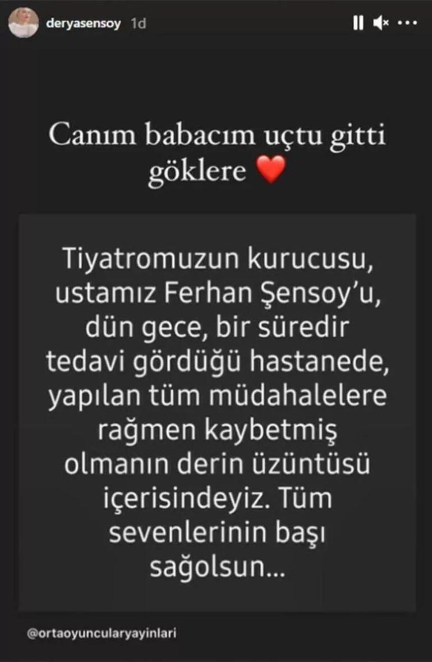 Derya Şensoy'dan duygusal Ferhan Şensoy paylaşımı!